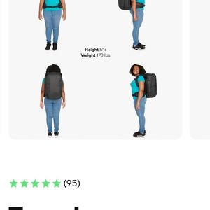 Carry-on Travel Black Backpack